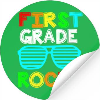 Discover First Grade Rocks Back To School Stickers
