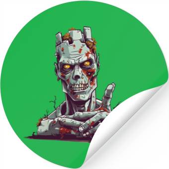 Discover Zand zombie ok Stickers