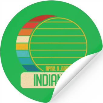 Discover Total Solar Eclipse Indiana April 28 2024 Eclipse Stickers