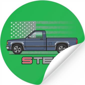 Discover Usa Blue Grey Stickers