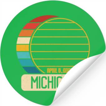 Discover Total Solar Eclipse Michigan April 28 2024 Eclipse Stickers
