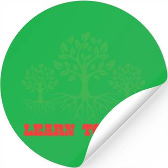 Discover Growth Tree Inspirational Design Stickers