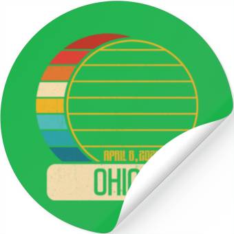 Discover Total Solar Eclipse Ohio April 28 2024 Eclipse Stickers