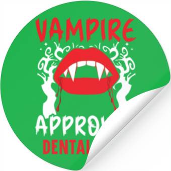 Discover Vampire-Approved Dental Care. Stickers