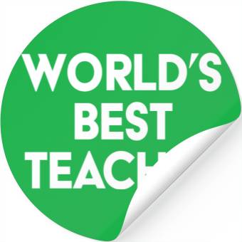 Discover worlds best teacher Stickers