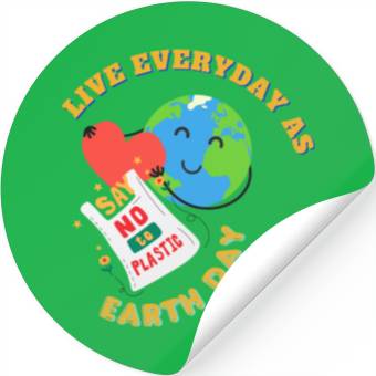 Discover Earth day Stickers