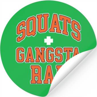 Discover Squats Plus Gangsta Rap Stickers