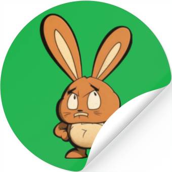 Discover angry bunny Stickers