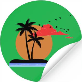 Discover sunset Stickers