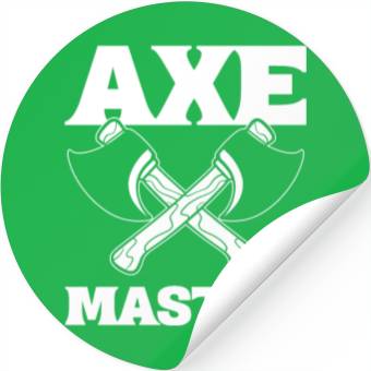Discover Axe Master Wood Worker Stickers