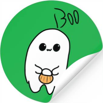 Discover Halloween ghost Stickers
