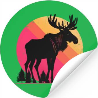 Discover Moose Dreams Stickers