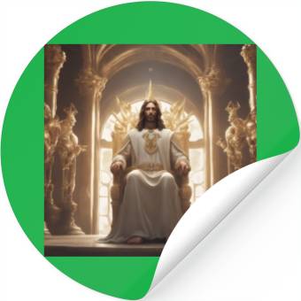 Discover Jesus is king Stickers