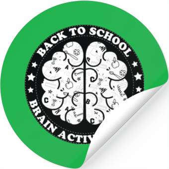 Discover Back to school brain activity mode Stickers