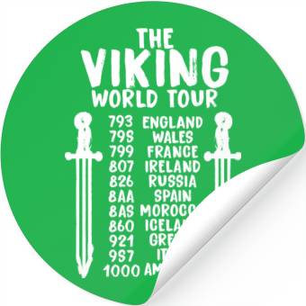 Discover The Viking World Tour Stickers