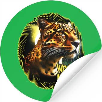 Discover Moonlit Jaguar Stickers