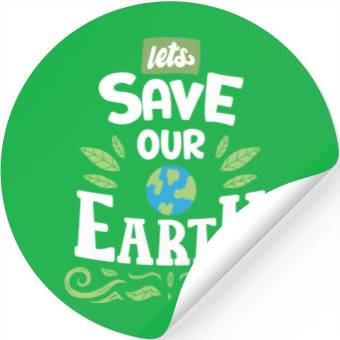 Discover Lets Save Our Earth Stickers