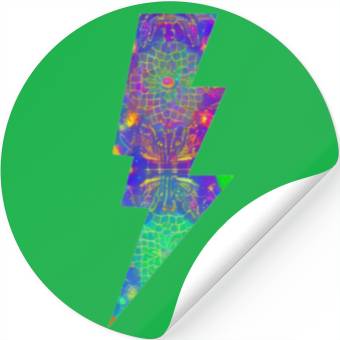 Discover Mandala Lightning Stickers