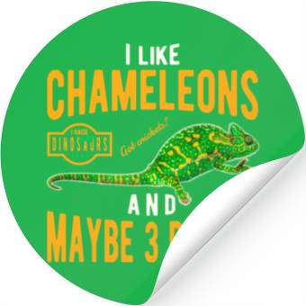 Discover Chameleon Lizard Stickers