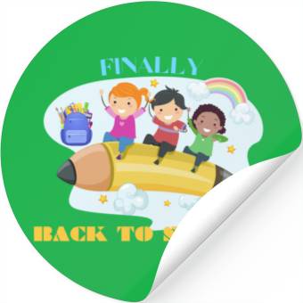 Discover finally back to school Stickers