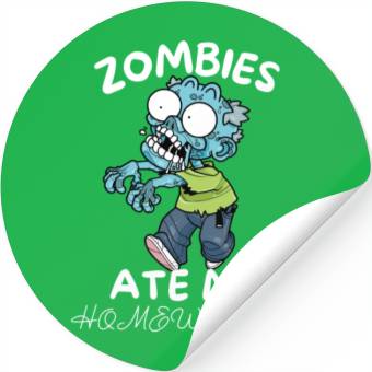 Discover Zombies Ate My Homework Stickers