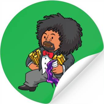 Discover Rich Man Running Stickers