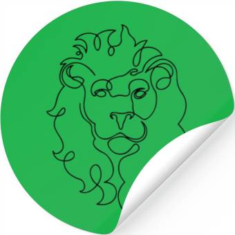 Discover Lion Old School Stickers
