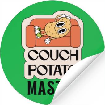 Discover Couch Potato Master... Humor Stickers