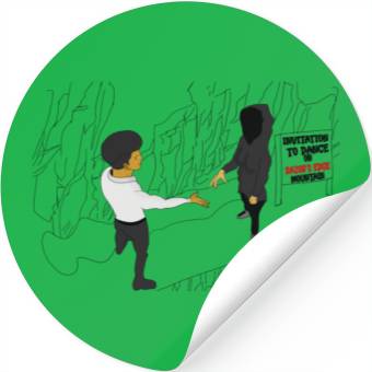 Discover Dance On Razors Edge Stickers