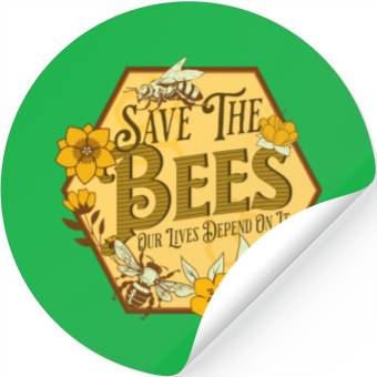 Discover Honey Bee Beekeeping Save The Bees Stickers