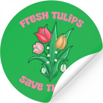 Discover Tulip Gardening Cute Stickers