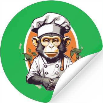 Discover monkey chef Stickers