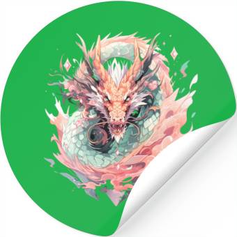 Discover Adorable Crystal Chinese Dragon Stickers