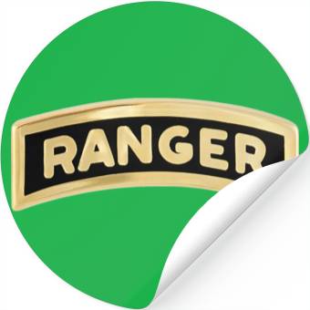 Discover us army ranger tab enameled Stickers