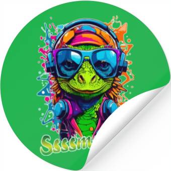 Discover Smokin Lizard Stickers