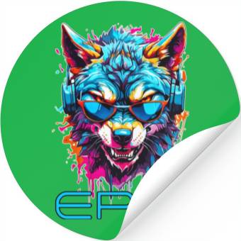 Discover Epic Wolf Stickers
