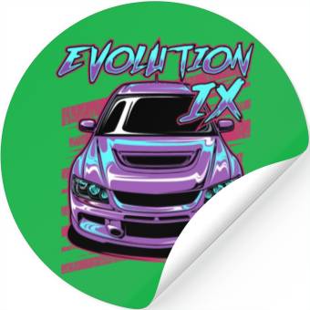 Discover Lancer Evolution Ix Neon Theme Stickers