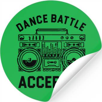 Discover Dance Battle Accepted Stickers