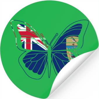 Discover Saint Helena Butterfly Stickers