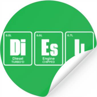 Discover Diesel Periodic Table Stickers