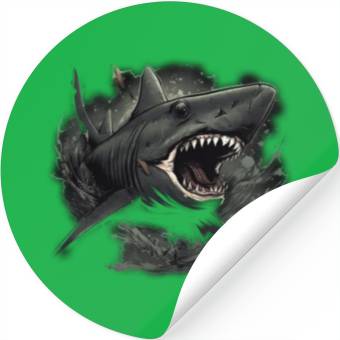 Discover Shark attack Stickers