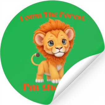 Discover Forest owner lion Stickers