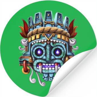 Discover Aztec God Tlaloc Stickers