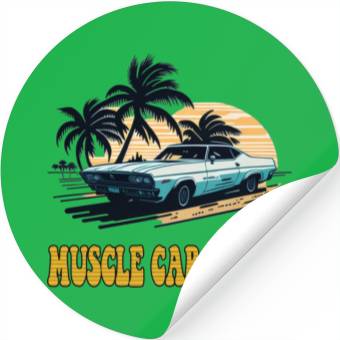 Discover Muscle Car Magic Stickers