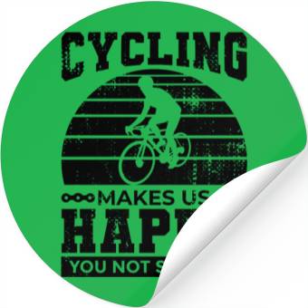 Discover Cycling Quote Stickers