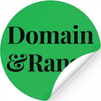 Discover Math Teacher Domain and Range Stickers