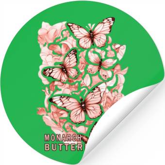 Discover monarch butterfly Stickers