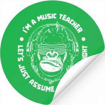 Discover Music Teacher Funny Stickers