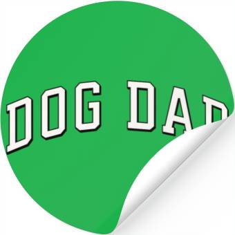 Discover Dog Dad Stickers