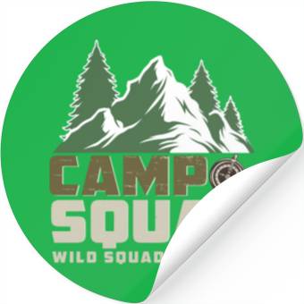 Discover WILD SQUAD CAMPING Stickers